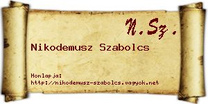 Nikodemusz Szabolcs névjegykártya